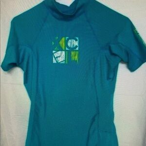 Vibrant Blue Kids Swim Trunks